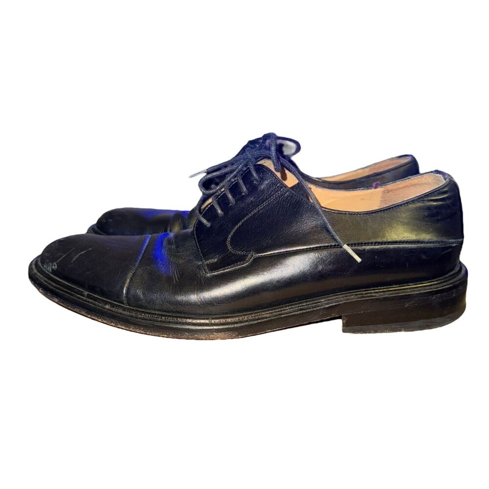 Mezlan Piazza Oxfords Men's Size 7.5 M Black Leather Lace Up Dress Shoes